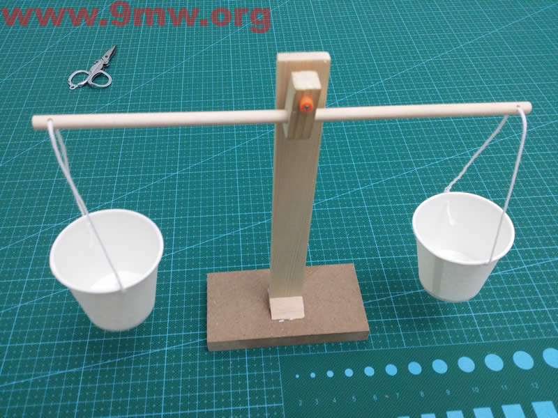手工制作一款木天平秤